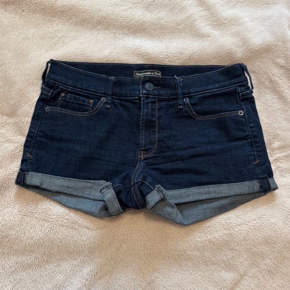 Abercrombie & Fitch Dark Indigo Jean Shorts